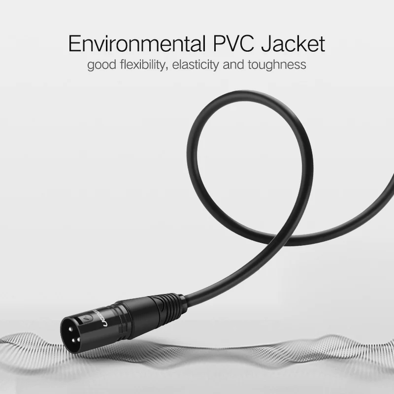 Ugreen Cáp XLR Micro Hát Karaoke Âm Thanh Pháo Cáp Cắm XLR Nối Dài Mikrofon Cáp Cho Trộn Âm Thanh Khuếch Đại XLR Dây