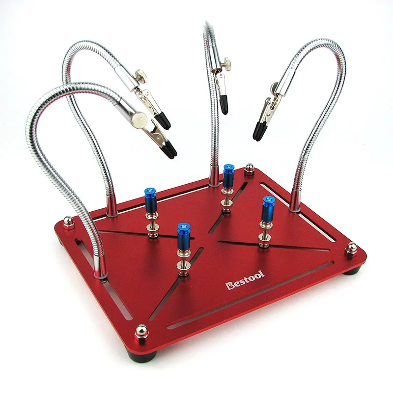 TOOKKS PCB Holder Third Hand for Soldering Helping Hand for Magnifier Welding Tools Welding Clamp for Motherboards Repair