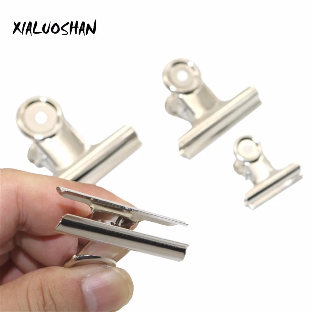 10 Chiếc Kim Loại Hóa Đơn Kẹp Bạc Bulldog Kẹp Thép Không Gỉ Vé Kẹp Đồ Văn Phòng Phẩm Tờ Tiền Kim Loại Kẹp Văn Phòng Đồ Dùng Học Tập