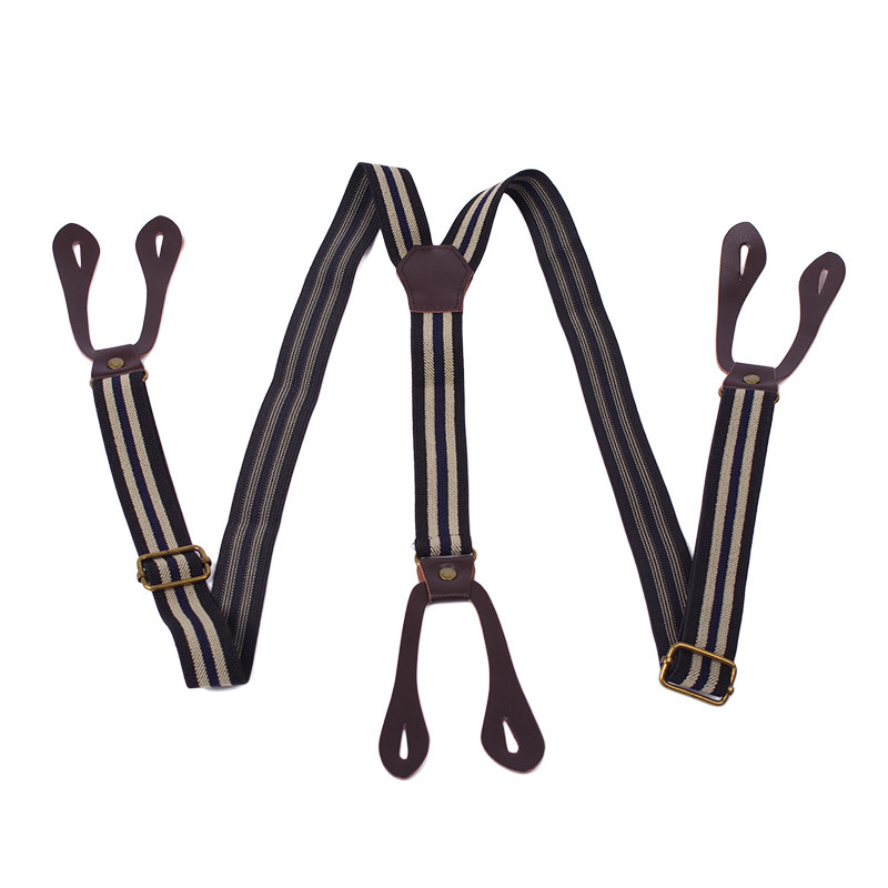 Modische Taste Band Gestreiften Reine Farbe Männer Extended Gürtel Strumpf Hemd Strumpfbänder Für Männer 1 stücke