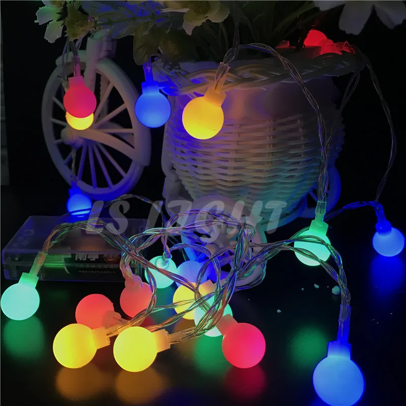 1 M/2 M/3 M/4 M/5 M/10 M/20 M 160Led Balls Tiên Chuỗi Đèn Trang Trí Battery Operated Wedding Giáng Sinh Ngoài Trời Trang Trí Vòng Hoa
