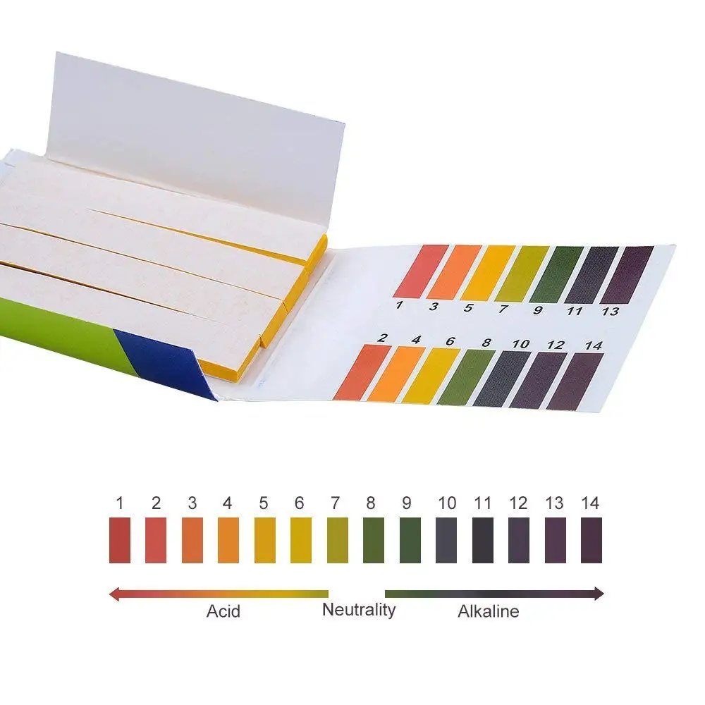 80 Que/Gói PH Thử Full Máy Đo Độ PH Độ PH Bộ Điều Khiển 1-14st Chỉ Thị Quỳ Bút Thử Giấy Nước Soilsting Bộ nhà Máy