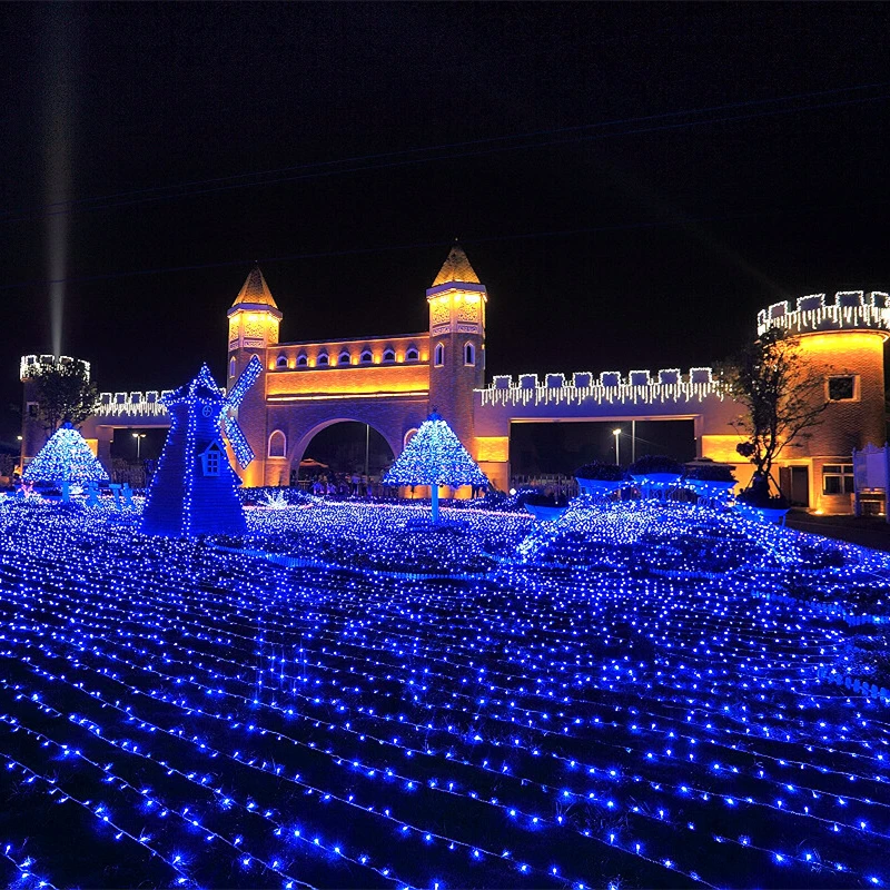 ความแปลกใหม่ 600 LEDs 100M Flasher String สําหรับกลางแจ้ง/ในร่มงานแต่งงานต้นคริสต์มาส Twinkle Fairy ไฟตกแต่ง