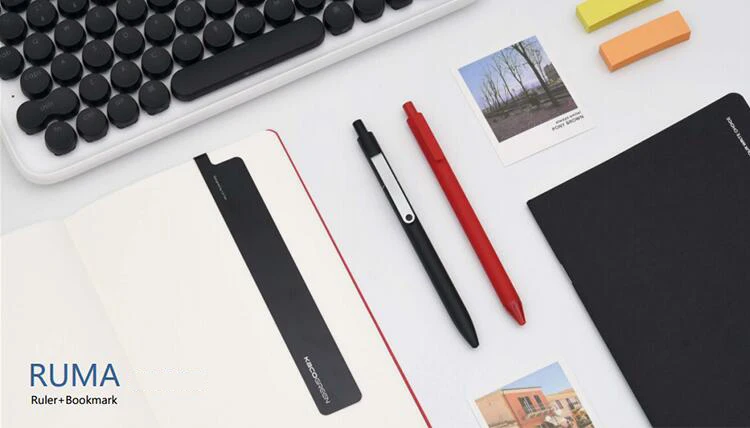 Youpin Kaco Segnalibro Righello Righello in metallo Pittura Cartografia Righello Studente Apprendimento Scuola Forniture di cancelleria per ufficio