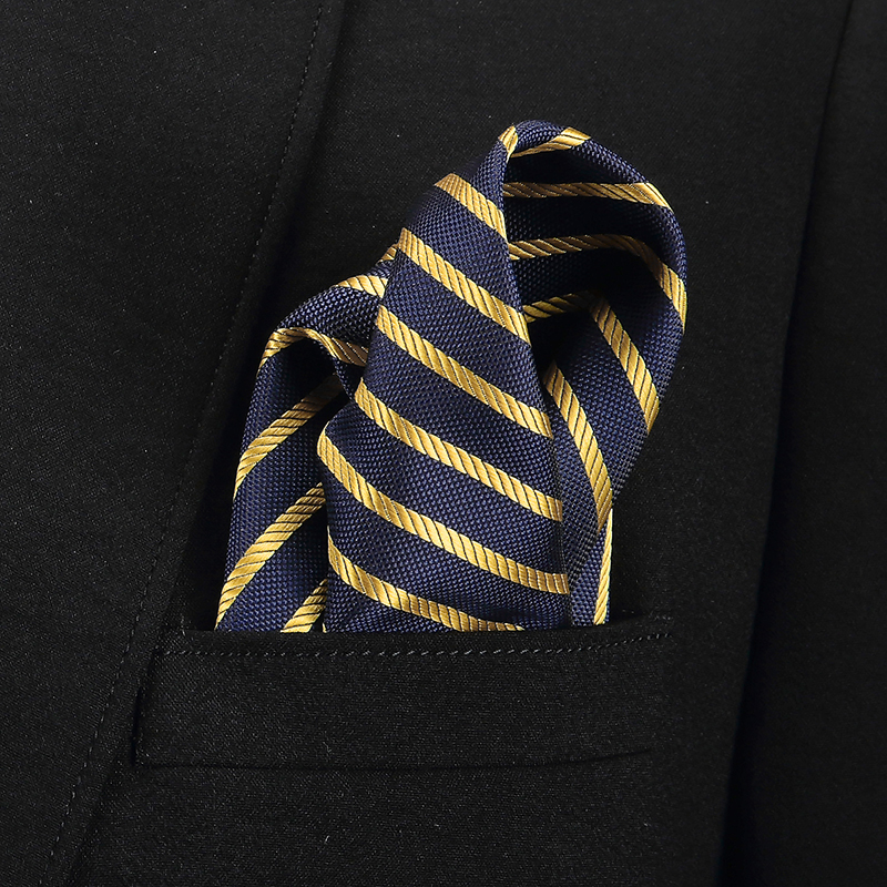 Vangise メンズポケット正方形ベタパターンブルーハンカチファッションハンカチ男性のためのビジネススーツアクセサリー 22 センチメートル * 22 センチメートル