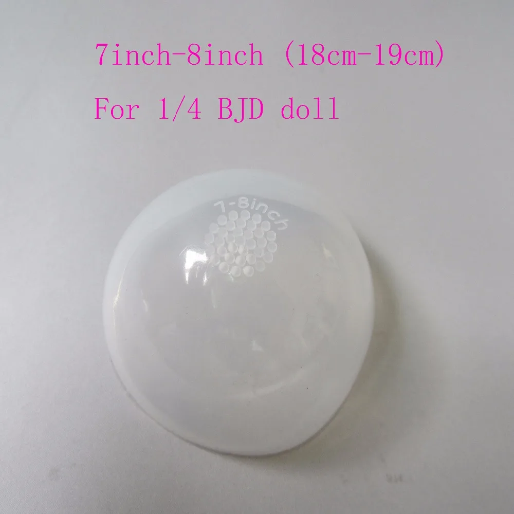 Cubierta protectora de peluca de silicona transparente para accesorios de muñeca 1/6 1/4 1/3 BJD DD SD MSD YOSD