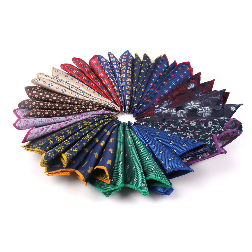 ペイズリーポケット正方形の花柄ハンカチスーツ 25 センチメートル * 25 センチメートル hankies メンズスーツポケットタオルハンカチ