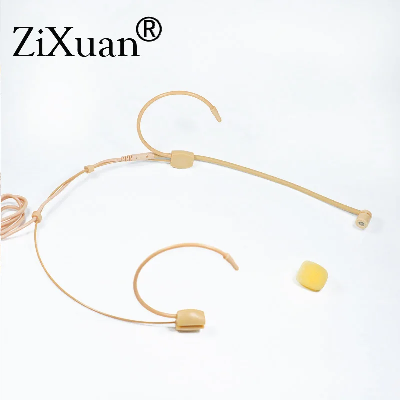 Diadema con micrófono unidireccional para Shure Sennheiser AKG MiPro Audio Technica 4 pines 3 pines TA4F bloqueo de 3,5mm