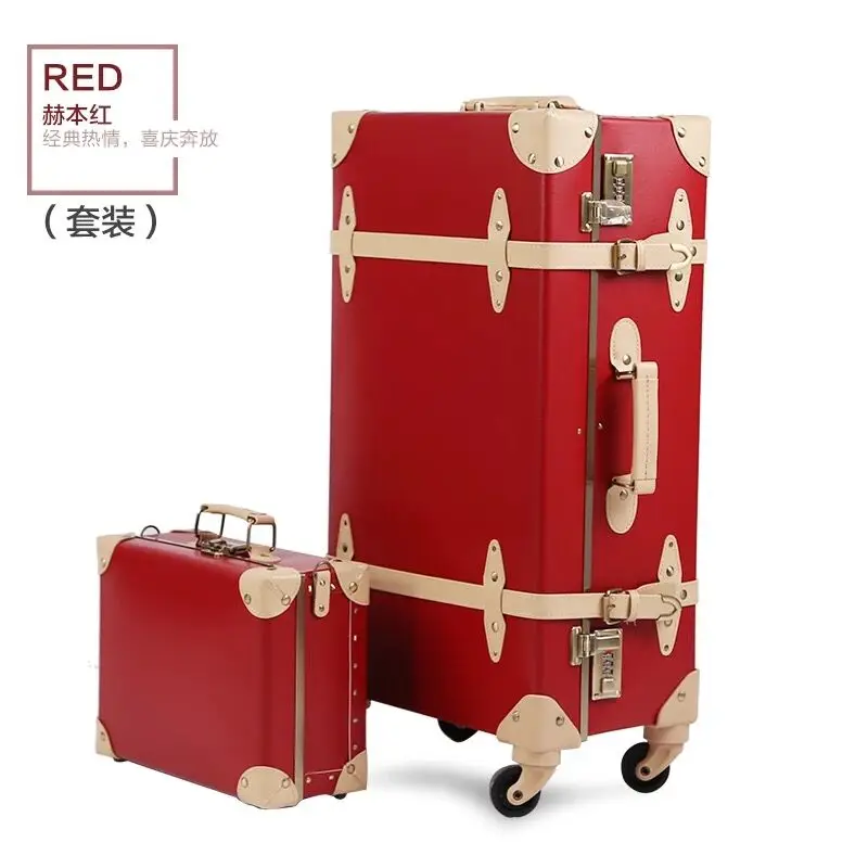 20 "22" 24 "インチpuレザートロリースーツケースや旅行バッグ小型スーツケースcabファイルvaliz koffer maletasスーツケースローリング荷物にキャリー