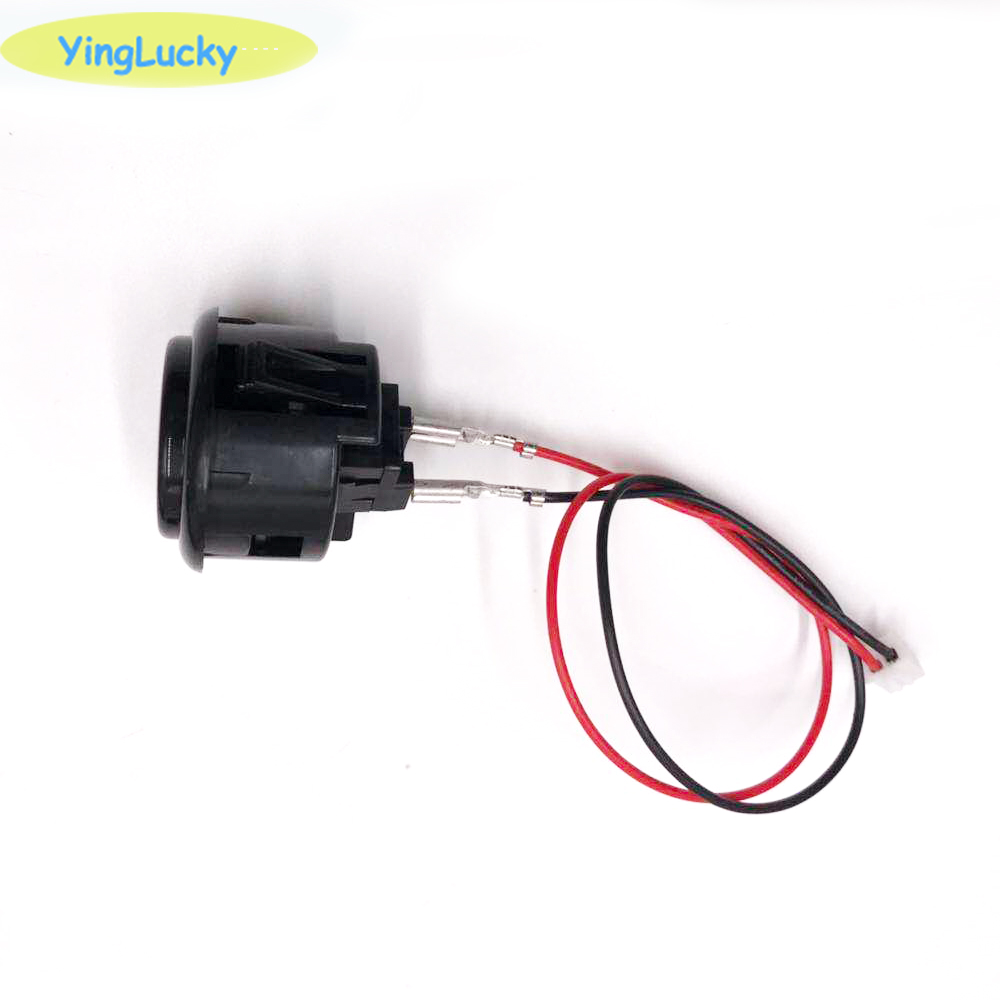 Conector fêmea com 2 pinos Plug, cabo Joystick, fios de botão, Arcade Game Machines, acessórios, 2.8mm, 4.8mm, 20Pcs
