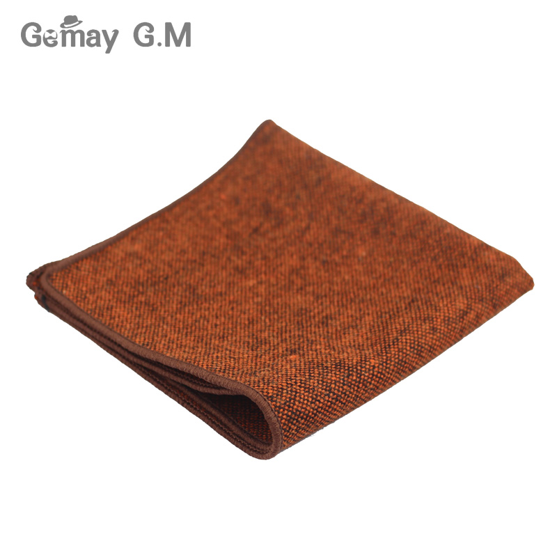 คุณภาพสูงผ้าเช็ดหน้าผ้าพันคอธุรกิจชุด Hankies ขนสัตว์ Casual Mens Pocket Square Solid ผ้าเช็ดหน้าสำหรับงานแต่งงาน 23*23 ซม.