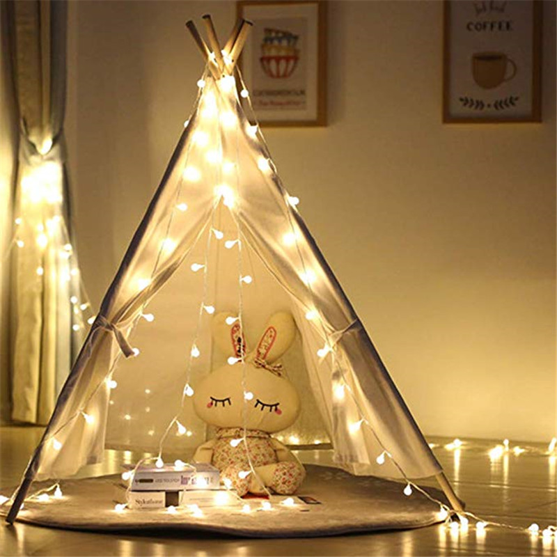 1.5M/3M Garland Xmas LED Ball String Light AA Battery Operated 10 20 LED Fairy Lights For Christmas Tree Wedding Party Decor