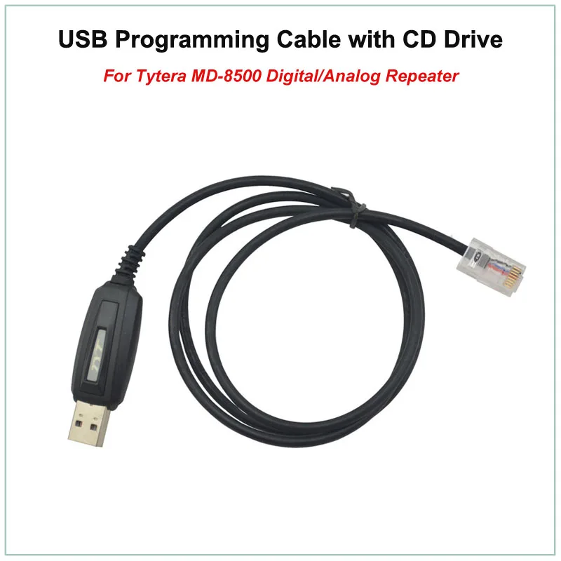 USB-кабель для программирования Tytera TYT горячая Распродажа MD8500 DMR, цифровой/аналоговый Ретранслятор с CD-приводом, MD-8500