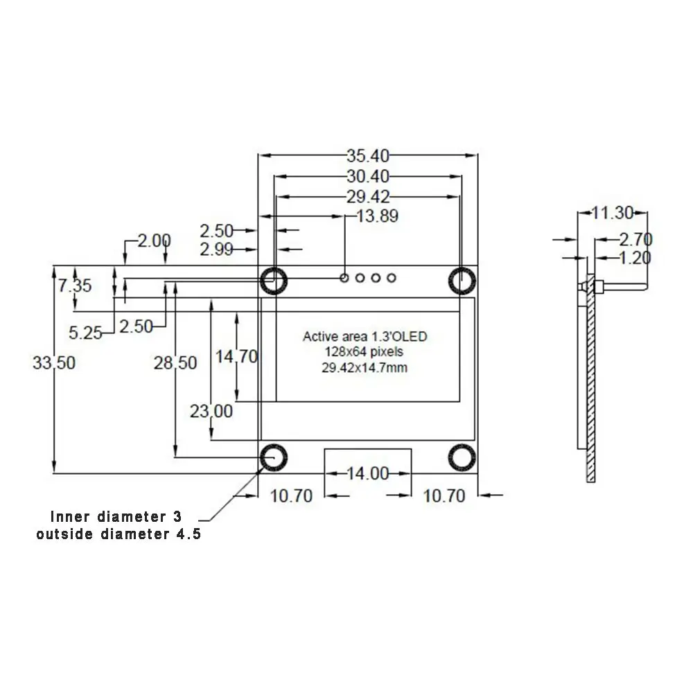 Módulo OLED de 1,3 pulgadas, Color blanco, 128X64, módulo de pantalla LED LCD OLED, 1,3 IIC I2C SPI, comunicación para arduino Diy Kit