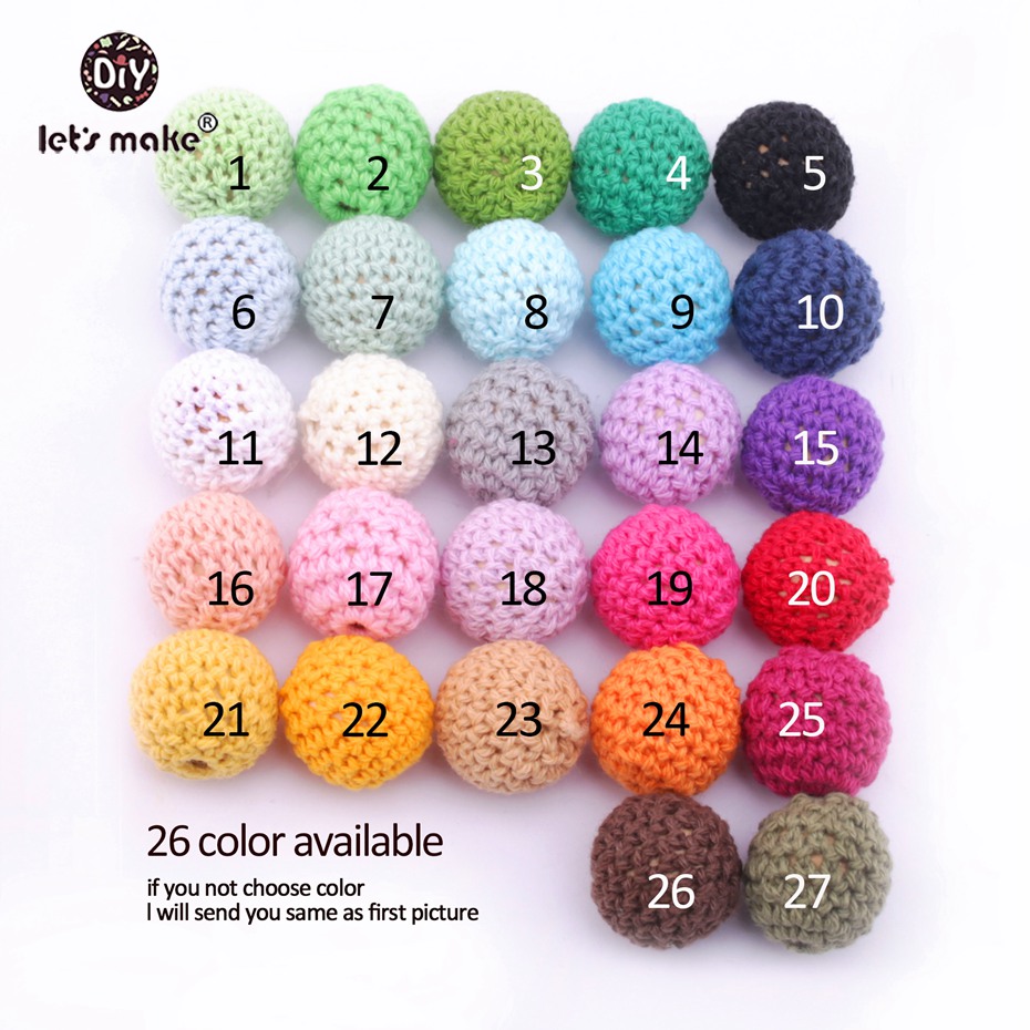 Hãy Làm 20Pc Bằng Gỗ Miếng Dán 16Mm Móc Hạt Gỗ Thủ Công DIY Hạt Cho Núm Vú Giả Dây Chuyền Bé Lục Lạc đính Hạt Kids Cho Bé Miếng Dán