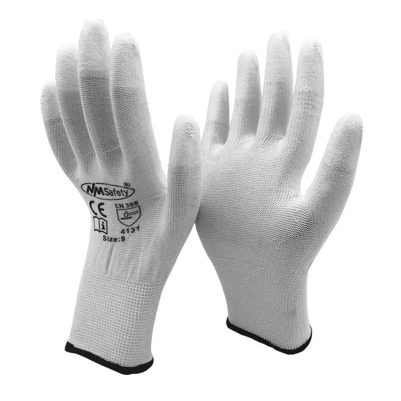 Anti Static ESD Safe Universal White Gloves Electronic Working Gloves PC Computer Antiskid for Finger Protective Free Shipping