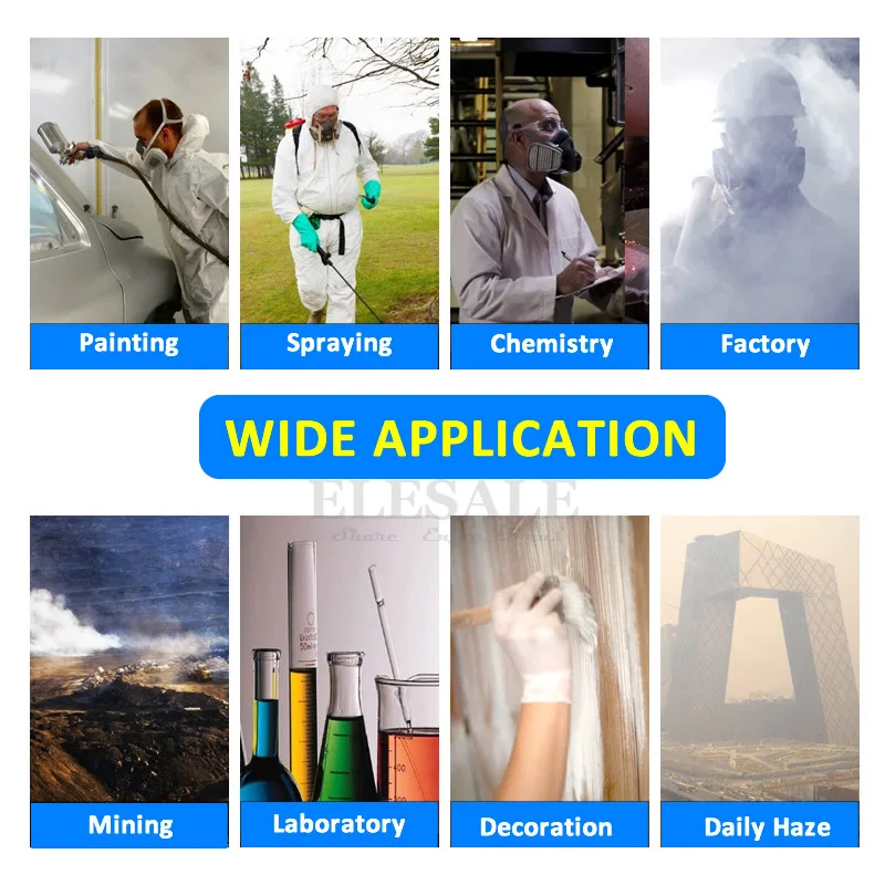 Nửa Mặt Bụi Khí Hóa Học Mặt Nạ Phòng Độc Dual Bộ Lọc Làm Việc An Toàn Bảo Vệ Mặt Nạ Cho Công Nghiệp Phun Hơi Hữu Cơ