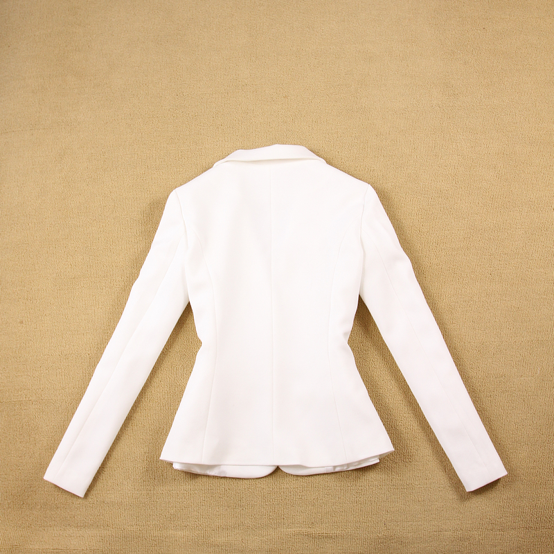 プロの女性のスーツオフィスビジネスolホワイトフォーマル女性パンツはツーピース黒制服ブレザーはレディーススーツ