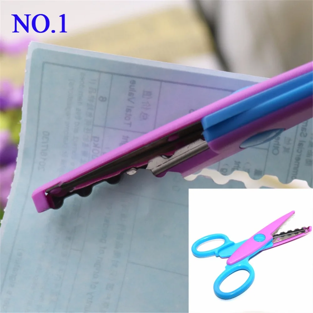 1 Pcs 6 Styles Selection Lace DIY Scissors Scrapbook Paper Photo Tools Diary Decoration Safety Scissors