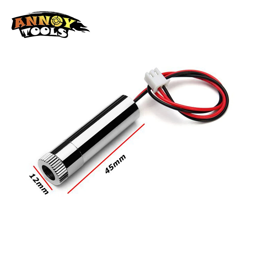 Módulo de ponto laser vermelho 250mw 650nm laser de alta potência com foco máquina de gravação diy cabeça laser