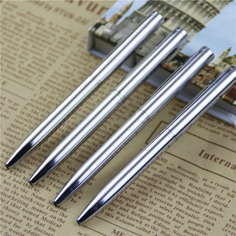 1 Mini Kim Loại Bền Bút Bi Xoay Bỏ Túi-Kích Thước Bút Di Động Bút Bi Nhỏ Tinh Dầu Bút Tinh Tế Viết dụng Cụ