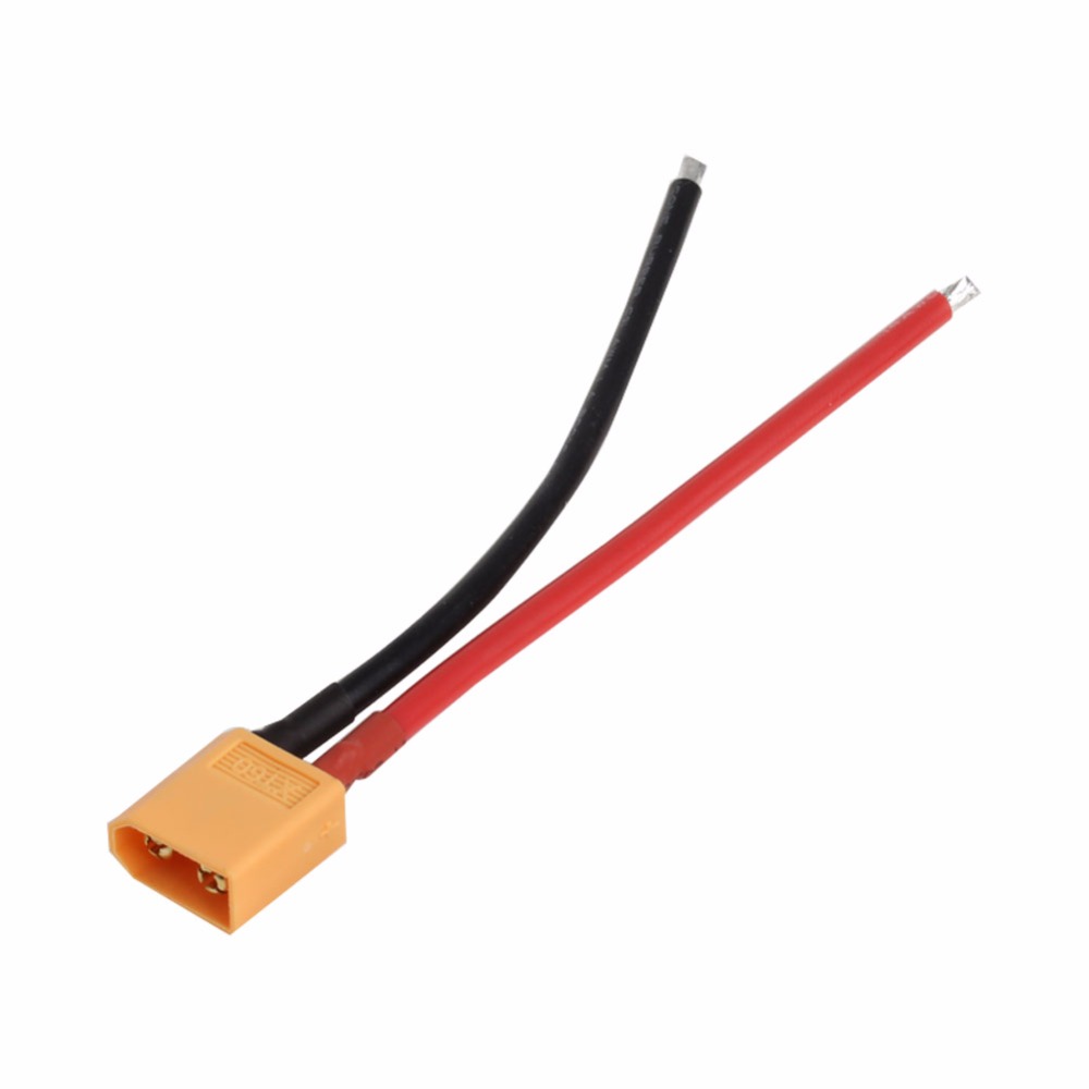 Conector macho y hembra de batería XT60 mejorada, cable de silicona 14 AWG, Adaptador convertidor, juguete remoto, 2 piezas