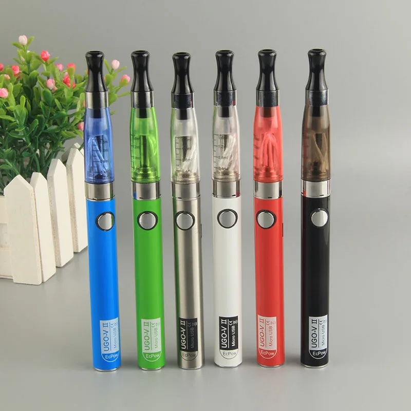 Ugo-V2 II 650 mAh Mirco USB Passthrough 510 Thread Akku Elektronische Zigarette eGo Ce4 Verdampfer Zerstäuber Starter Vape Pen Kit