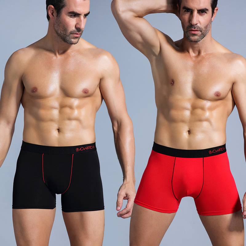 Calzoncillos bóxer de algodón para hombre, ropa interior Sexy de marca, Erkek