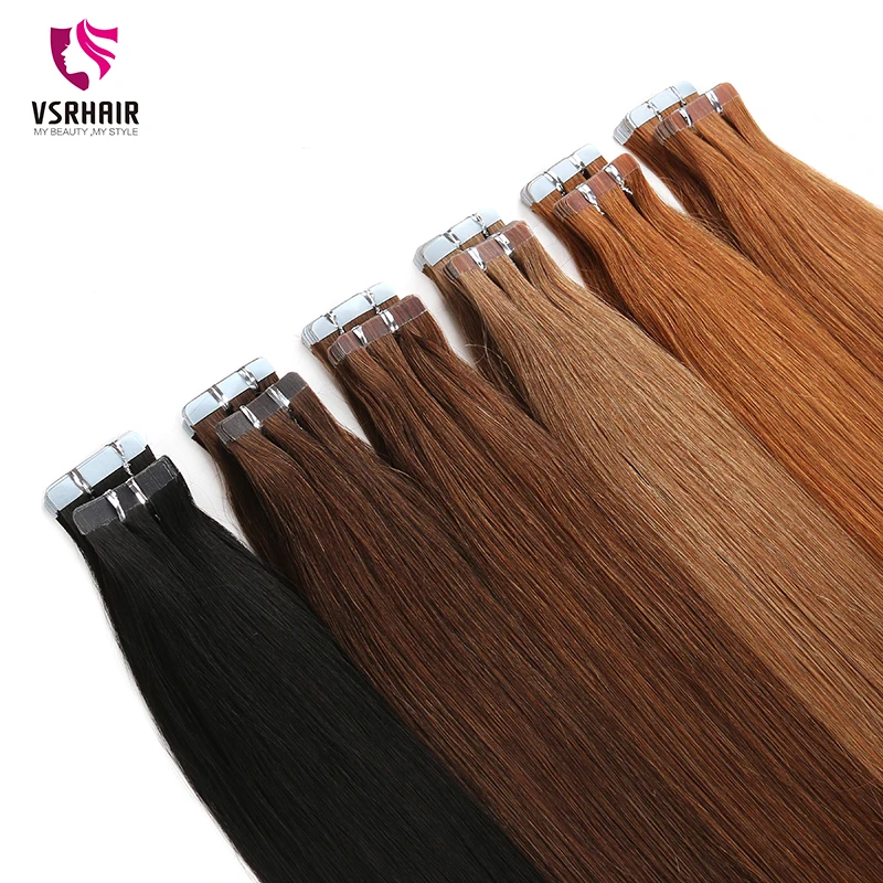 Vsr pop pu super fita na extensão do cabelo humano loira piano cor eua forte fita adesiva extensões de cabelo para salão de beleza