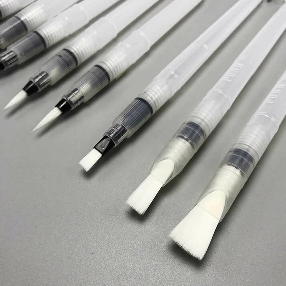 1/3/6 Màu Nước Tranh Bàn Chải Nghệ Thuật Đồ Họa Tiết Học Lọ Bút Aquarelle Chuyên Nghiệp Vẽ Bộ