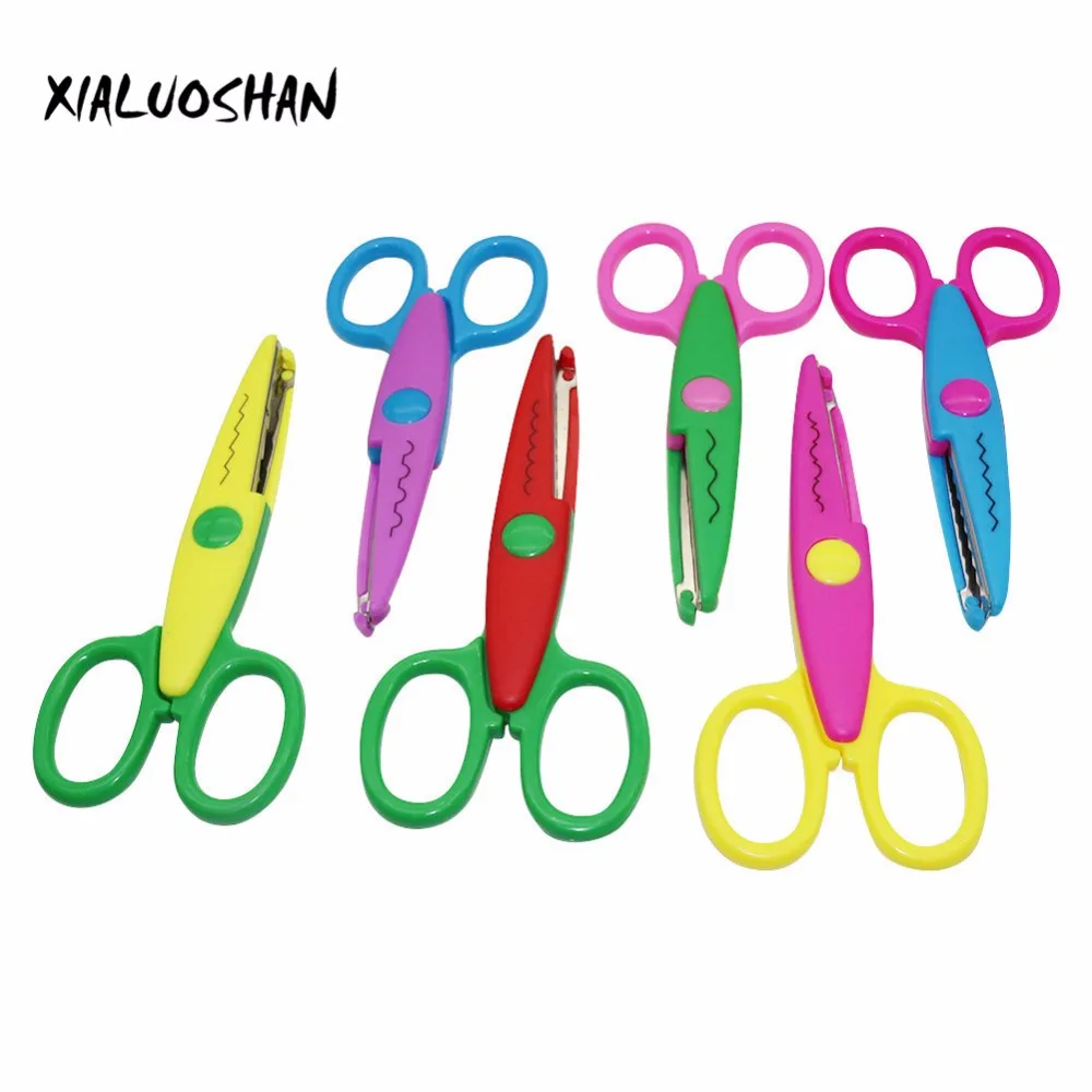 1 Pcs 6 Styles Selection Lace DIY Scissors Scrapbook Paper Photo Tools Diary Decoration Safety Scissors
