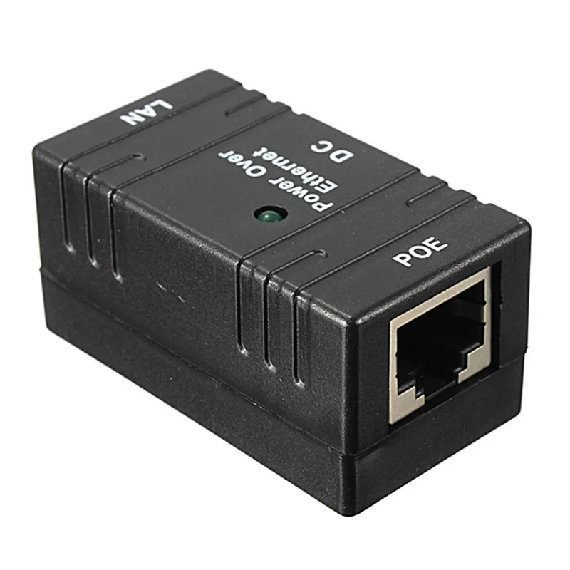 Répartiteur d'injecteur POE passif 10M/100Mbp, adaptateur mural pour caméra IP CCTV, prise réseau Rj45
