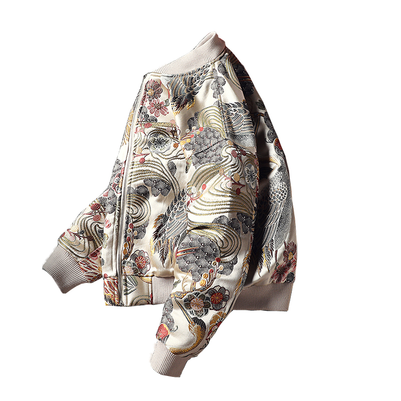 Gestickte Jacke 2025, neue Mode, Stehkragen, Jacke, Boutique, Übergröße, Herren-Hip-Hop, lässige Herrenjacke, 5 x böhmischer Stil