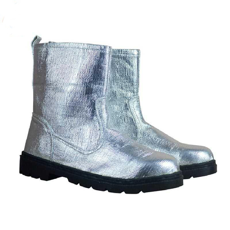 Composite Aluminium Foil Insulating Fire Fighting Safety Boots Heat Proof Shoes High Temperature Work Thermal Radiation Protect