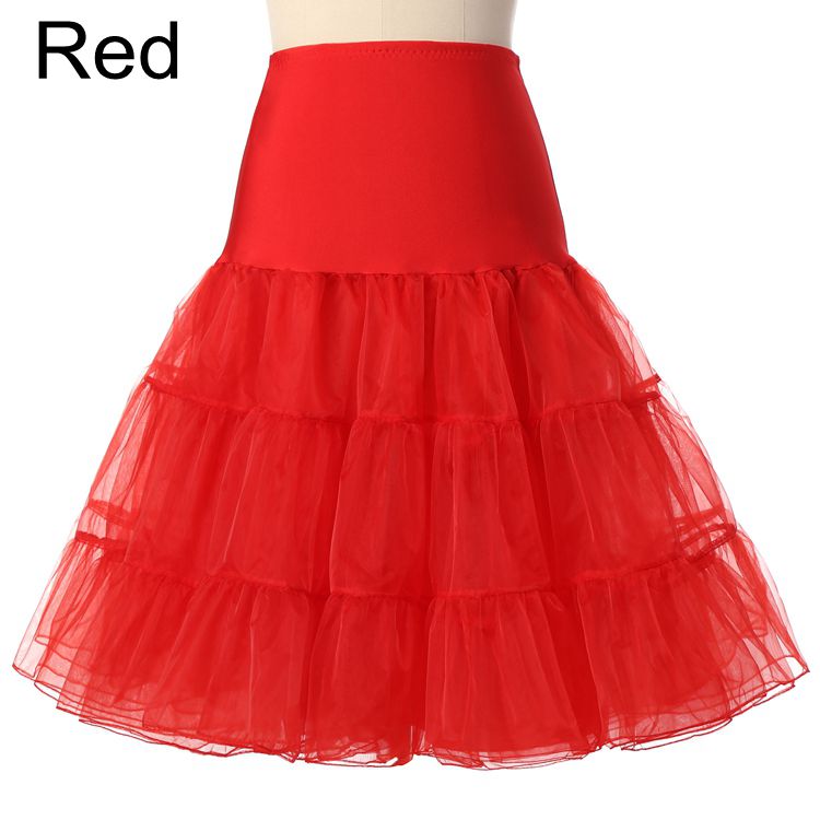 Free Short Organza Halloween Petticoat Crinoline Vintage Wedding Bridal Petticoat for Wedding Dresses Underskirt Rockabilly Tutu