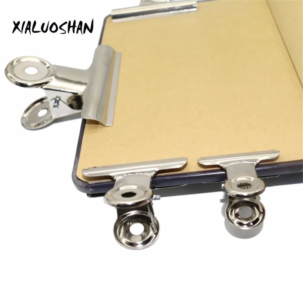 10 Chiếc Kim Loại Hóa Đơn Kẹp Bạc Bulldog Kẹp Thép Không Gỉ Vé Kẹp Đồ Văn Phòng Phẩm Tờ Tiền Kim Loại Kẹp Văn Phòng Đồ Dùng Học Tập