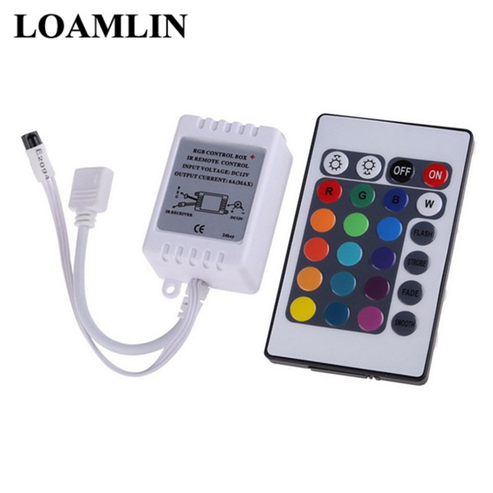 12V 24Key LED Licht Mit RGB Controller Mini 24Key DC12V Infrarot Fernbedienung Für 3528/2835/5050 LED Licht Bar RGB