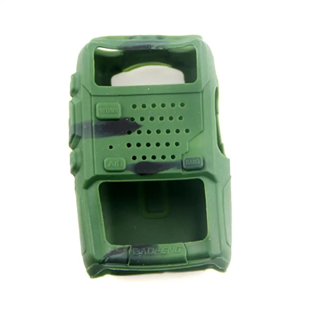 Funda para Baofeng UV-5R UV5R UV5RA UV-5RE Plus F8 funda protectora Walkie Talkie protección de Radio bidireccional silicona suave