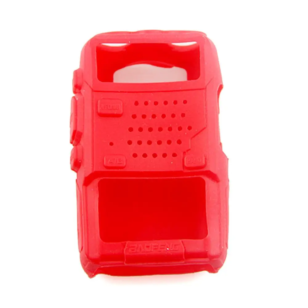 Funda para Baofeng UV-5R UV5R UV5RA UV-5RE Plus F8 funda protectora Walkie Talkie protección de Radio bidireccional silicona suave