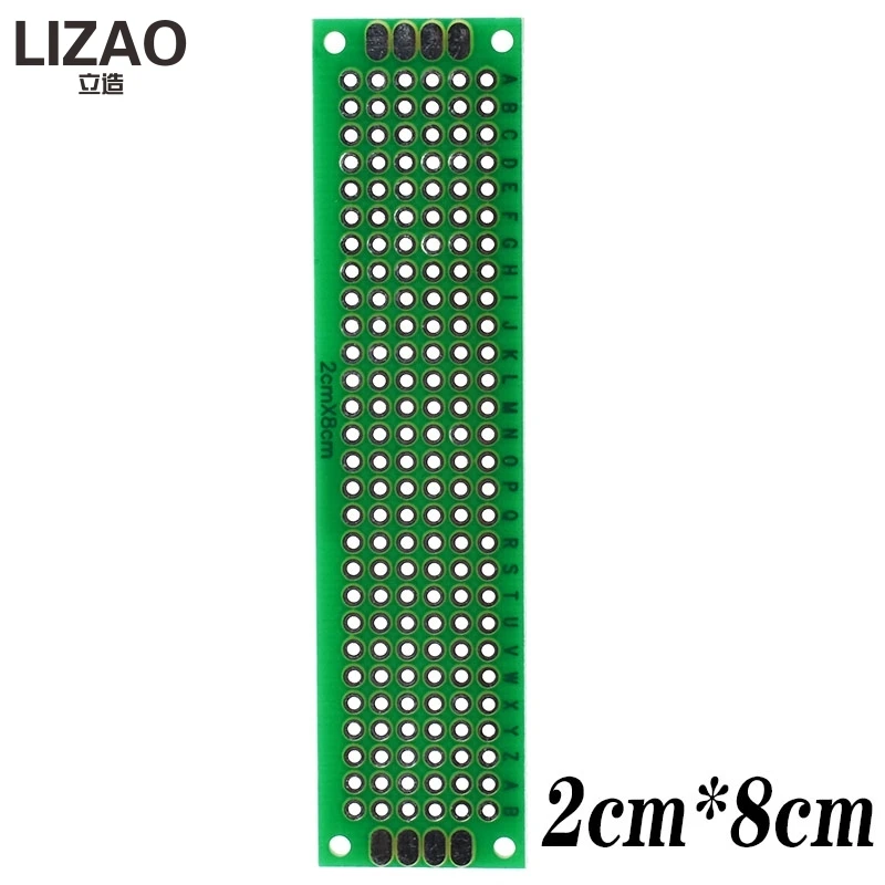9x15 8x12 7x9 6x8 5x7 4x6 3x7 2x8 cm Đôi Side Prototype Phổ Quát Tự Làm Mạch In PCB Đối Mặt Với Protoboard Đối Với Arduino