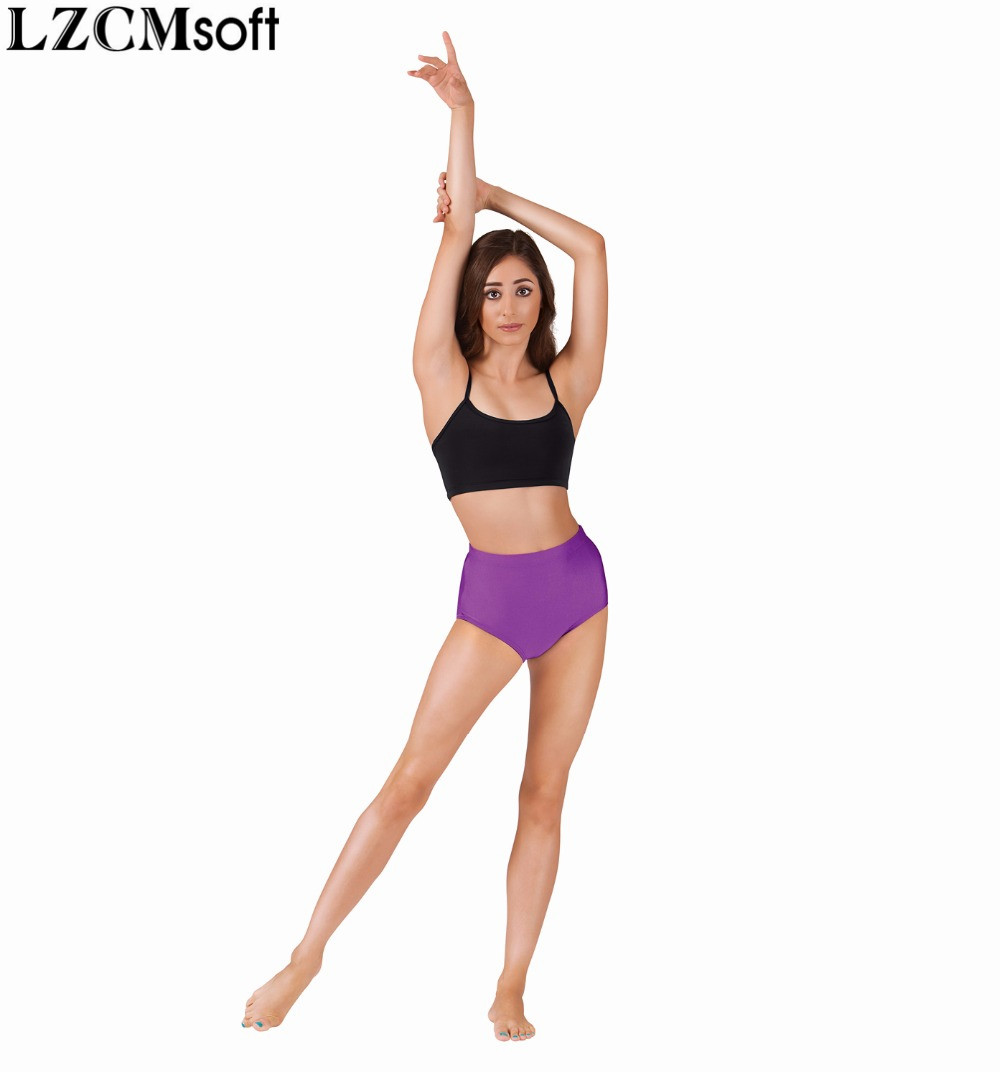 LZCMsoft Frauen Spandex Dance Shorts Schwarz Ballett Workout Übung Shorts Dance Böden Tänzerin Mädchen