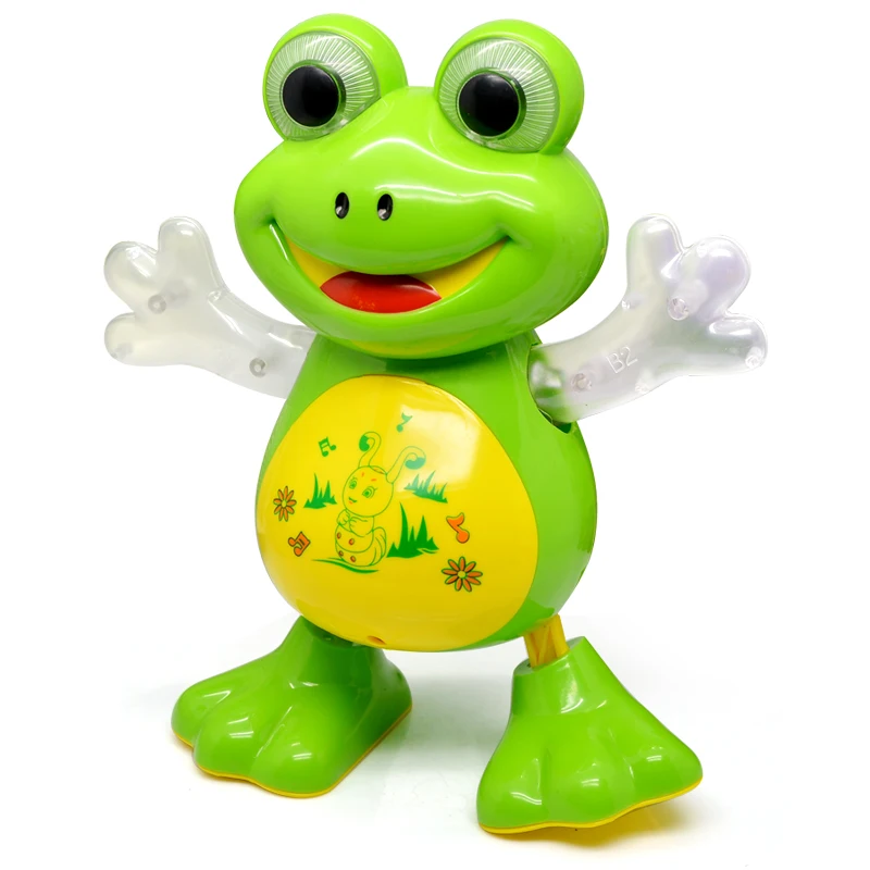 YIJUN Điện Tử Mới Nhảy Múa Ếch Pet Đồ Chơi Robot doll Đồ Chơi Ánh Sáng Âm Nhạc Phổ Đồ Chơi Tương Tác Đồ Chơi Trẻ Em Brithday Quà Tặng
