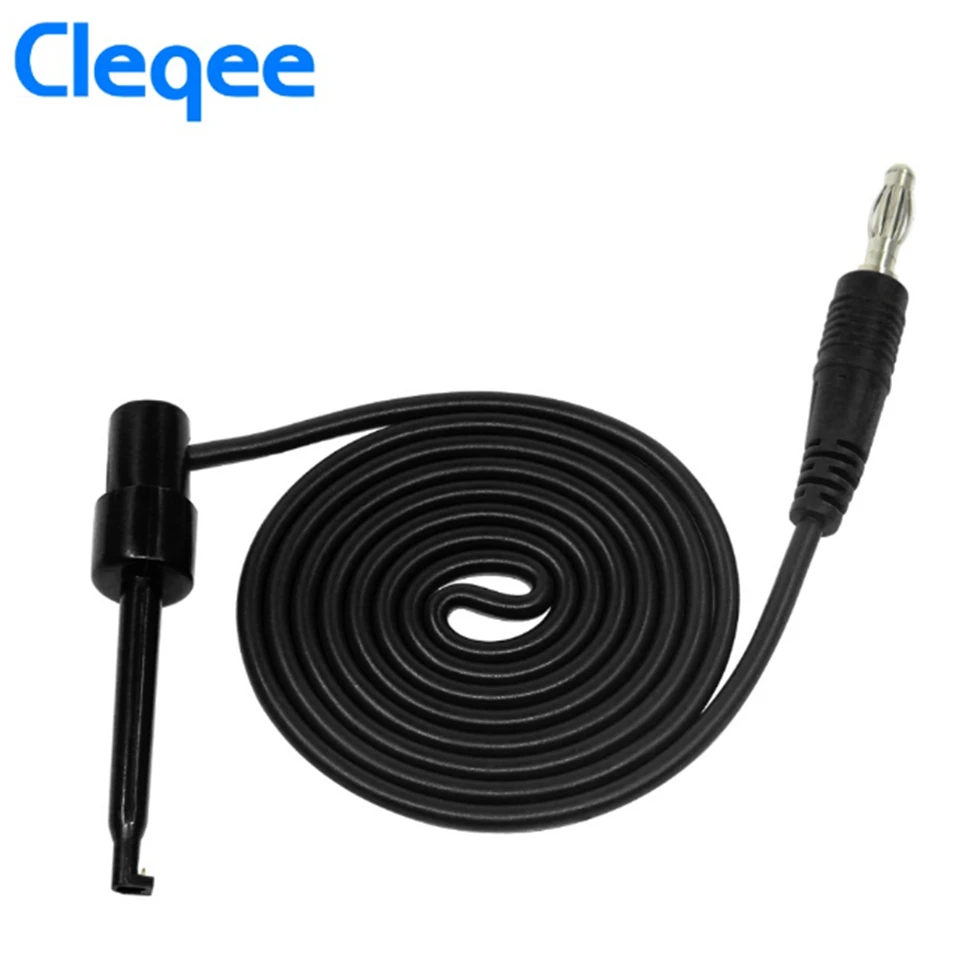 Cleqee P1039 1 Juego de conector Banana de 4mm para probar el gancho, Kit de cables de prueba, Cable Mayitr IMax B6 para multímetro, herramientas de prueba electrónica