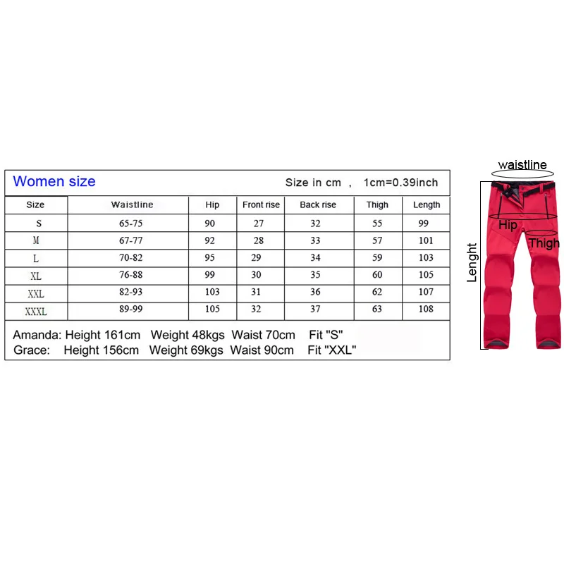 Trvlwegoパンツハイキングスキーサーマルソフトシェルスノーボードキャンプスケート女性用防水フリースアウトドアトレッキングパンツ