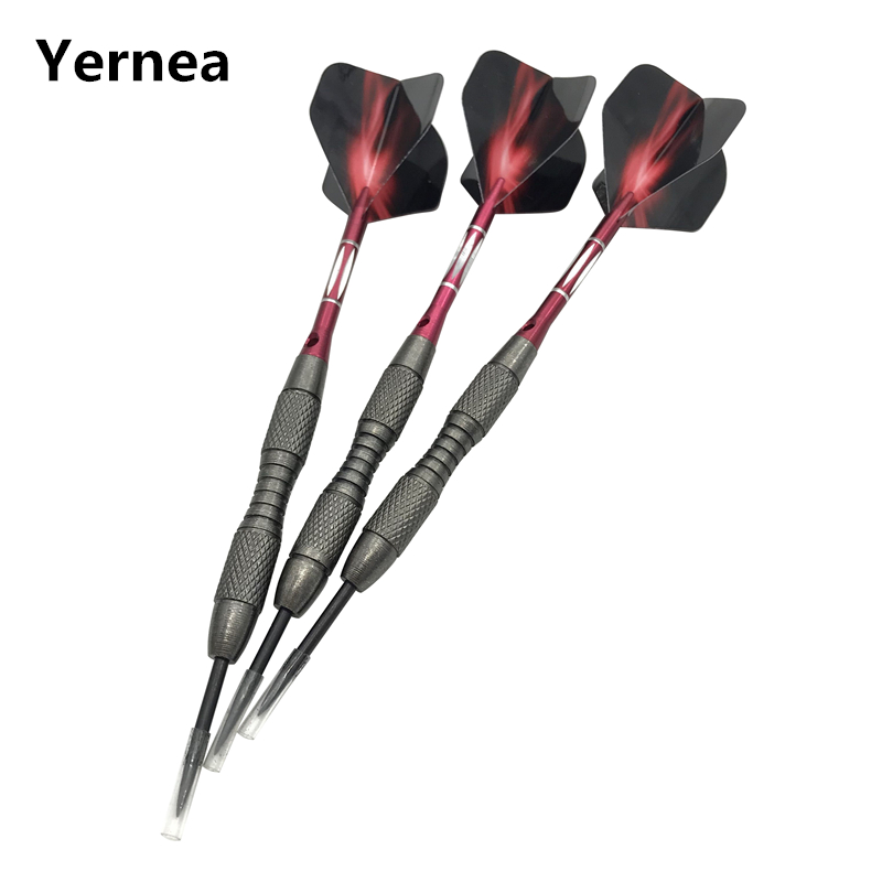 Darts, 3 Stück, professionelle Hartpfeile, ca. 20 g, für Innensport, Unterhaltung, Wurfbewegung, rote Aluminium-Dartschäfte, Flüge