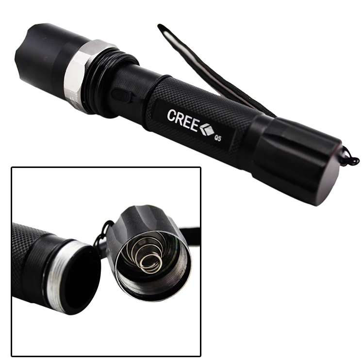 Direccion el tráfico T6 Q5 1000Lm enfoque ajustable linterna led de 3 modos con varita de tráfico linterna para acampar al aire libre 18650 AAA