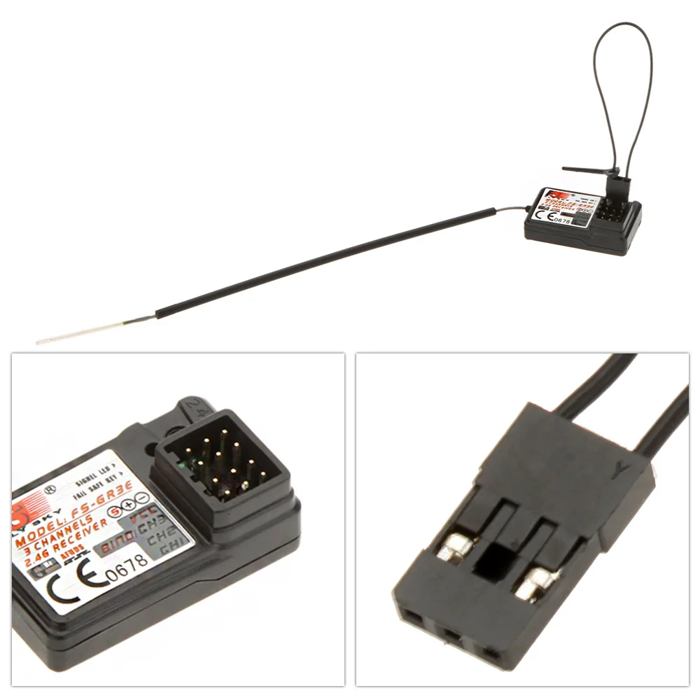 1/2/4pcs Flysky FS-GR3E 3 ช่อง 2.4G GR3E พร้อม Failsafe GT3B GR3C อัพเกรดสําหรับ RC รถรถบรรทุกเรือ GT3 GT2 เครื่องส่งสัญญาณ