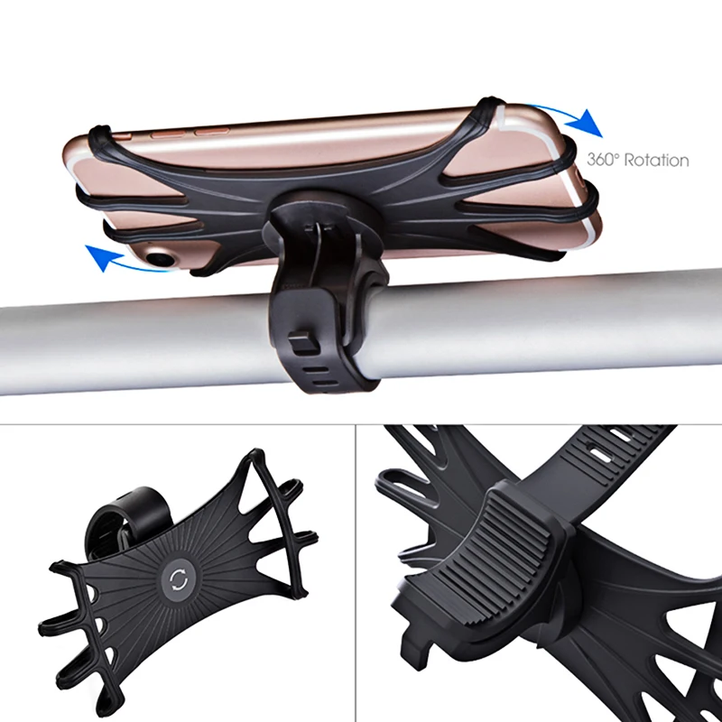 อุปกรณ์เสริมรถเข็นเด็กผู้ถือโทรศัพท์มือถือ Rack Universal 360 Rotatable Baby Pram Cart ผู้ถือโทรศัพท์สําหรับ iPhone อุปกรณ์ GPS
