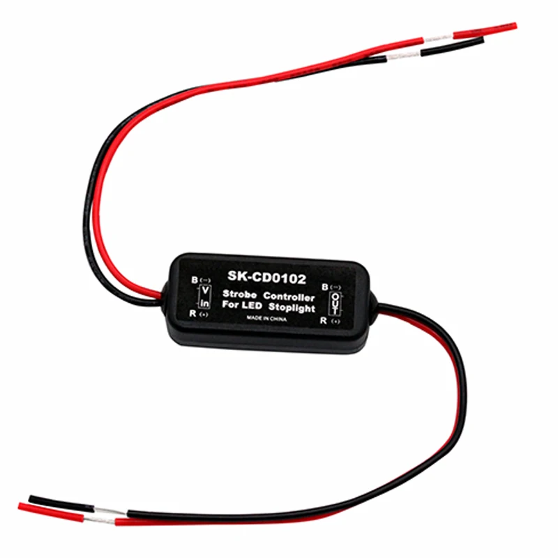 Controlador estroboscópico Universal, módulo intermitente de luz de freno, luz de freno trasera intermitente, accesorios de parada trasera de Flash LED de 9-30V