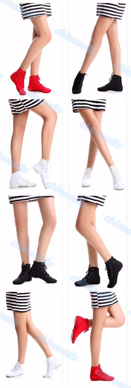 1pairs Erwachsene kind Jazz Dance Schuhe Lace Up Stiefel Frau Jazz Sneaker Tanz Schuhe Weiche Licht Gewicht Jazz Stiefel ballett schuhe